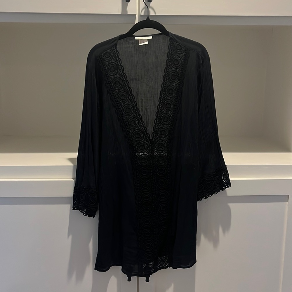 La Blanca Crochet-Trim Tunic